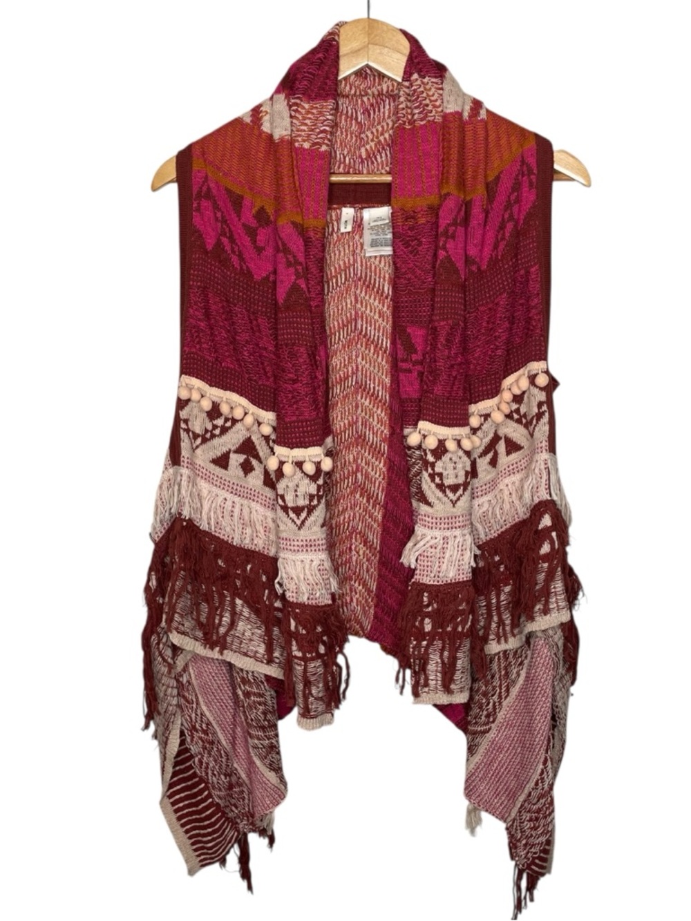 Anthropologie‎ Moth Durango Jacquard Boho Vest - Picture 6 of 15